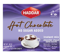 Haddar Hot Chocolate No Sugar Added 3.6 oz